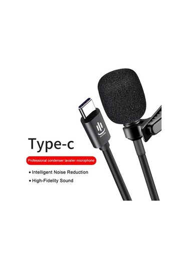 Wondernest Yıchuang Yc-lm10 Usb-c / Type-c Gürültü Azaltıcı Kondenser Yaka Mikrofonu