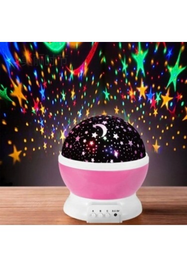 Yıldızlı Işık Görünümlü Pilli Ve Jarz Edilir Projektör Lamba