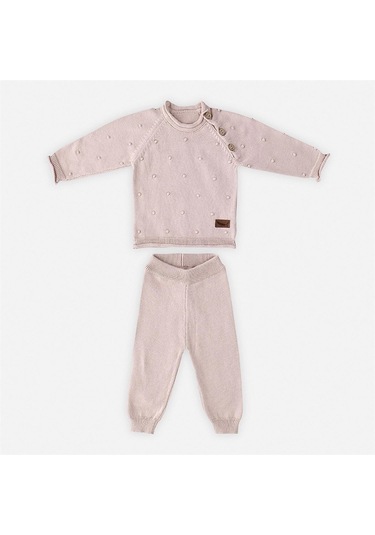 Miespiga Bebek Triko Takım Ponponlu