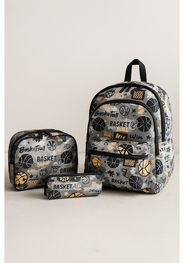 Newbag Basketbol Erkek Sırt Okul Çantası-3'lü Set Yeni Sezon