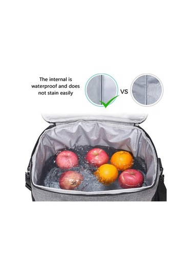 Pazly Pratik & Şık Isı Koruyucu Yemek Çantası - Su Geçirmez, Taşınabilir Siyah Siyah