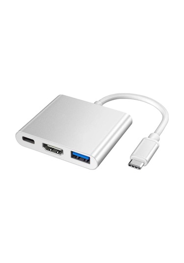 Concord Byl-2005 Çevirici Adaptör 3 İn 1 Type-c To Hdmi Usb 3.0 Type-c