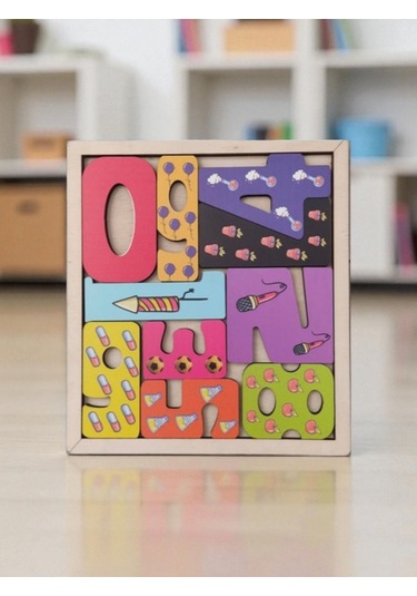 Sayılar Renkli Puzzle Ahşap Oyuncak