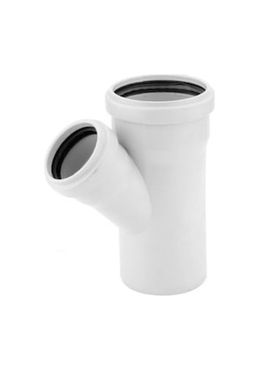 Berk Plastik Pvc Pimaş Çatal Atıksu Boru Ekleme Parçaları 110X50