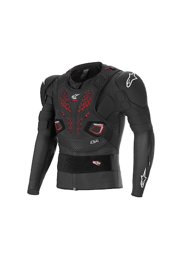 Alpinestars Bionic Pro V3 Plasma Body Armor Tam Gövde Koruma Siyah Kırmızı Beyaz