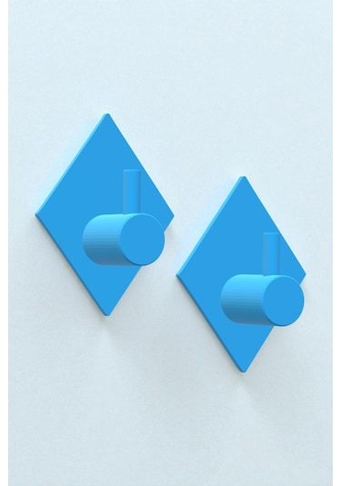 2'li Askılık Havlu Askısı, Bornoz Askısı, Kapı Arkası, Duvara Monte, Dayanıklı Malzeme, Turuncu 93 Turuncu