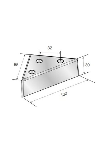 Üçgen, Masa, Dolap Piramit Mobilya Ayağı 3 Cm Beyaz Beyaz