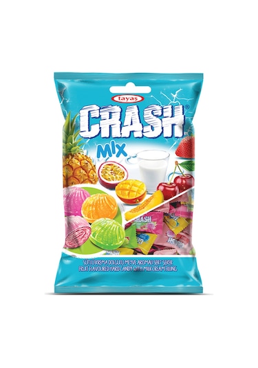 Tayaş Crash Mix Sütlü Krema Sert Dolgulu Karışık Şeker 1 KG
