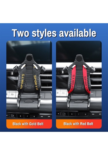 Yifomall Oto Havalandırma Çıkışlı Telefon Tutucu - 360 Döner, Tek Elle Kullanıma Uygun, Sabit Ve Güvenli, Altın Askılı Diğer