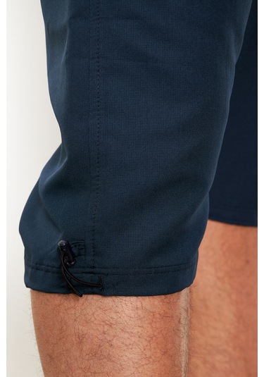 Enricoferry Erk Lacivert Hızlı Kuruyan Büyük Beden Kapri Edy2524b Lacivert