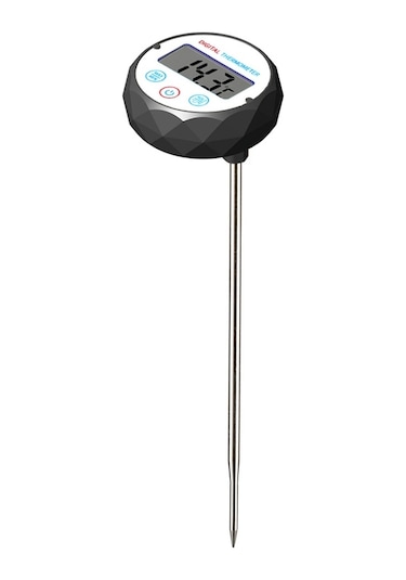 Sones Süt Kahve El Demleme Su Isıtıcısı Termometresi Kalem Tutucu Gıda Termometresi Su Geçirmez Siyah Ve Beyaz