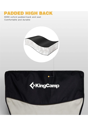 KINGCAMP COMFORT HARD ARM SANDALYE Gri - Siyah