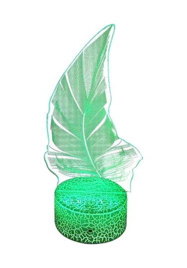 Willowhaven Suntek Akrilik 3d Bitki Gece Lambası - Beyaz, Dokunmatik Kontrol, Uzaktan Kumanda, Çocuk Odası İdeal Çok Renkli