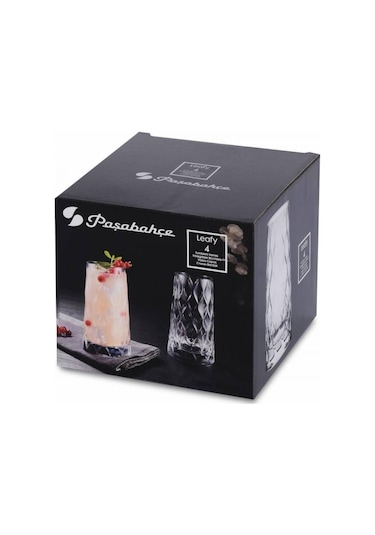 Paşabahçe 420955  Leafy Meşrubat Bardağı 4'lü