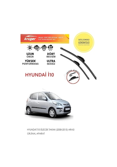 Hyundai İ10 Ön Muz Silecek Takımı 2009 Model Araca Özel Aparat