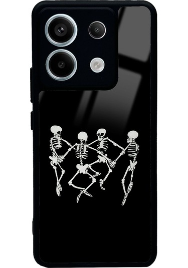 Xiaomi Redmi Note 13 Pro 5g Dancer Skeleton Tasarımlı Glossy Telefon Kılıfı Çok Renkli