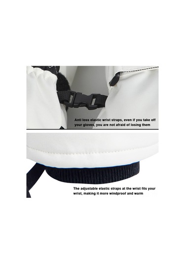 Wezone Kışlık Rüzgar Geçirmez Ve Dokunmatik Ekran Uyumlu Kayak Eldiveni - Siyah Xl Siyah