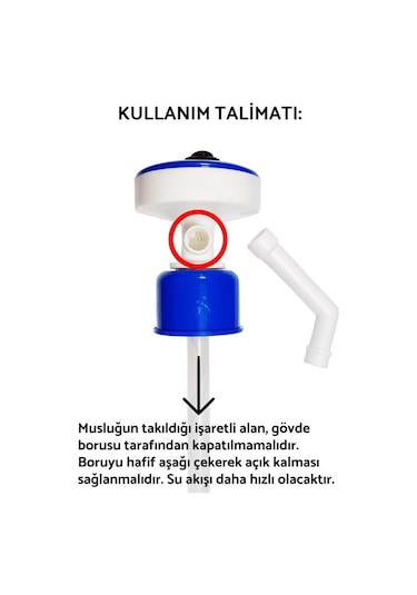 Barley Elektrikli Damacana Su Pompası Adaptörlü 1 Dakikada 18 Litre Su Beyaz - Mavi