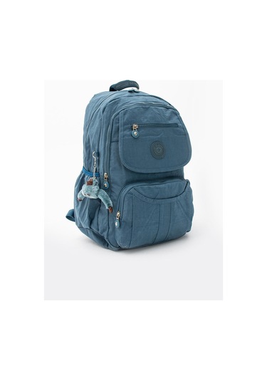 Ultra Hafif Çok Cepli Su Geçirmez Sırt Çantası Unisex Mavi Model: 571-2e - Mavi