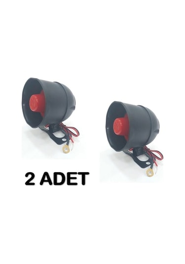 Oto Alarm Sireni 6 Sesli 12 Volt 15 Watt 120 Db 2  Adet