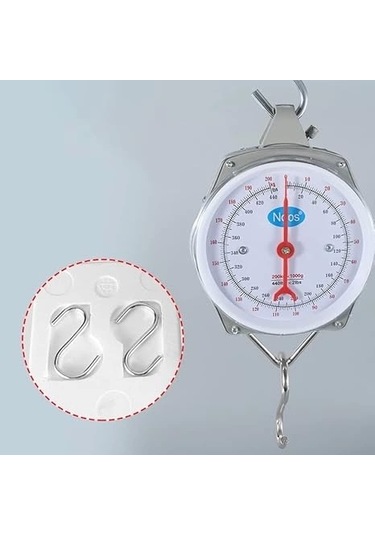 100 Kg Kapasiteli Askılı Terazi - Dayanıklı, Net Kadranlı, Çift Ölçü Birimli, Endüstriyel Ve Dış Mek