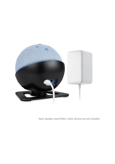 Sandwich Echo Dot 4 İçin Masaüstü Aluminyum Hoparlör Tutucusu Siyah