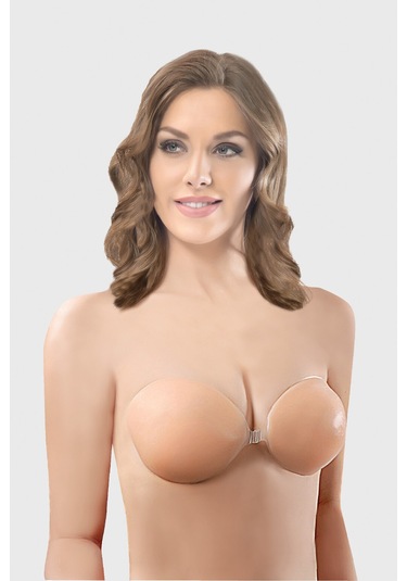 Nbb Kadın Ten Rengi Silikon Sütyen Ten