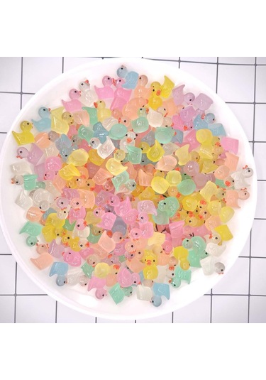 Homyl 20 Adet Ördek Figürleri Mikro Peyzaj Süsler Seti Moda