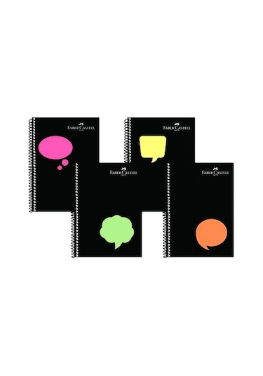 Faber Castell Neon2 Pp Kapak 100 Yaprak Çizgili Defter