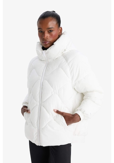 Defacto Defactofit Su İtici Oversize Fit Geniş Kalıp Kapüşonlu Fermuarlı Cepli Şişme Mont E9260ax25auwt80 Beyaz-wt80 Defacto Defactofit Su İtici Oversize Fit Geniş Kalıp Kapüşonlu Fermuarlı Cepli Şişme Mont E9260ax25auwt80 Beyaz-wt80