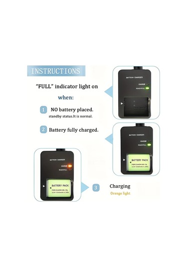 Xuweiwei Edekoy Cb 2lhe Ab Güç Adaptörü Şarj Cihazı Ayarlanabilir Voltaj 100 240v Kompakt Tasarım Canon Kameralar İçin