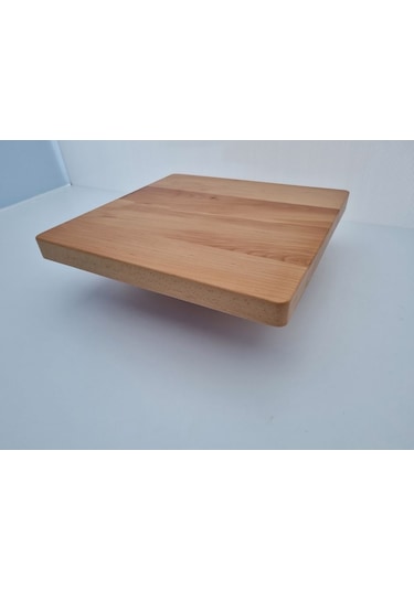 Bintaşmobilya Kayın Kütük Cafe Masa Üstü Tablası 60X60.Cm