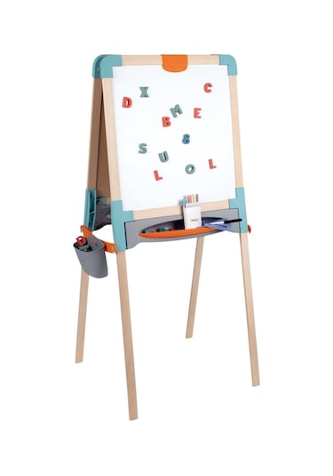 Smoby Ahşap Çift Taraflı Yazı Tahtası Çok Renkli