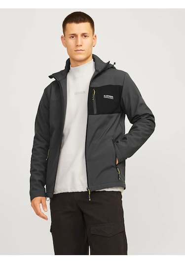 Jack&jones Jjtaylor Softshell Erkek Ceket 12259615 Gri