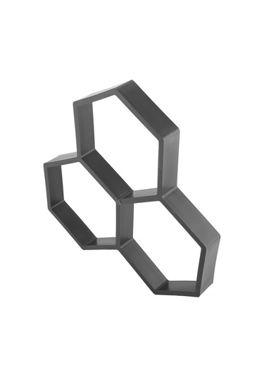 Lemestar Çok Kullanımlı Plastik Hexagon Şekilli Bahçe Yol Taşı Beton Kalıbı - Dayanıklı Ve Stili