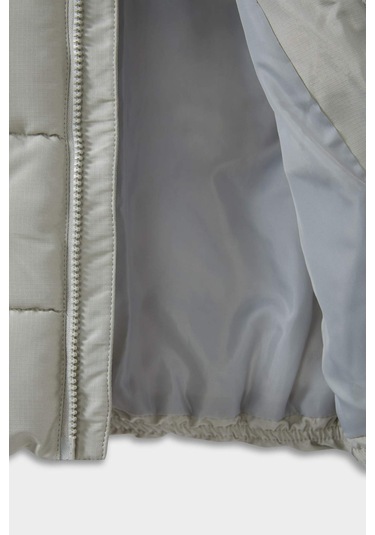 Defacto Erkek Bebek Su Geçirmez Kapüşonlu Fermuarlı Şişme Mont E8270a525augr498 Gri