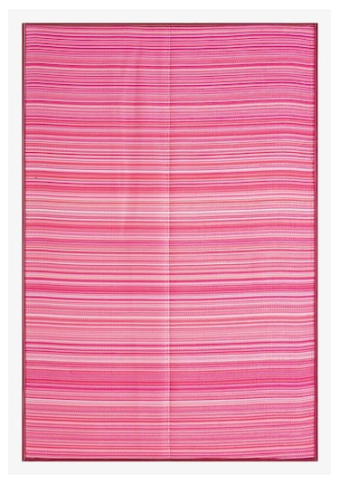 Açıp Katlanabilir Pembe Plaj Kamp Piknik Bahçe Balkon Teras Hasır Halı Mat Savan Kilim Halısı