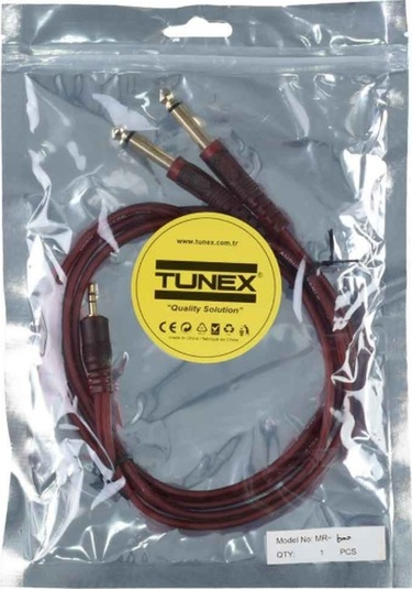 Luxury, 3,5 Mm Stero 2x6,3 Mm Mono Erkek 1,5 Metre Slikonlu