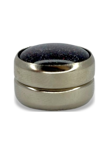 Eşarp Ve Şal Mıknatısı Simli Mor - Başörtü Tutucu Kadın Tesettür Aksesuar Mıknatıs Mor