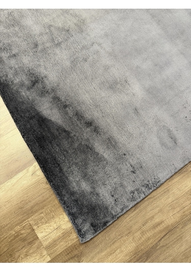 Hoom Rugs Sina Antrasit %100 Doğal Yün & Viskon El Dokuma Modern Halı Antrasit