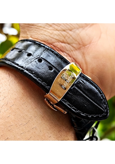 Raymond Star Seri Otomatik Erkek Kol Saati Rose Gold