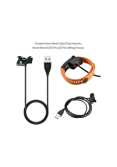 Honor Band 2 3 4 5 Pro Saat Usb Şarj Cihazı Kablosu (406125044)