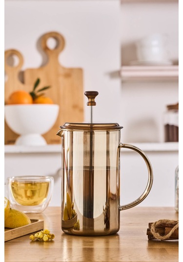 Karaca Alina French Press 600 Ml Amber Sarı