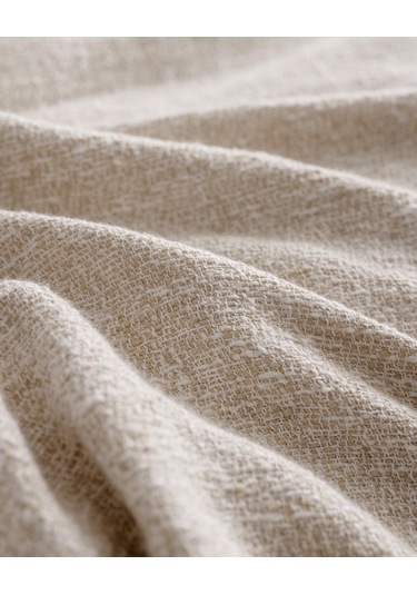 Castillones Çift Kişilik Pamuklu Yatak Örtüsü - Bej 8684427228715 Ekru