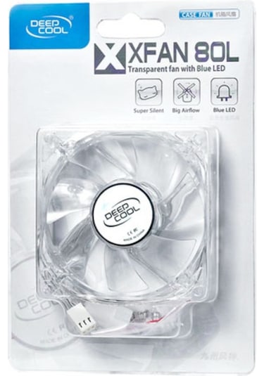 Deep Cool Xfan 80L Mavı Ledlı Kasa Fanı 80Mm