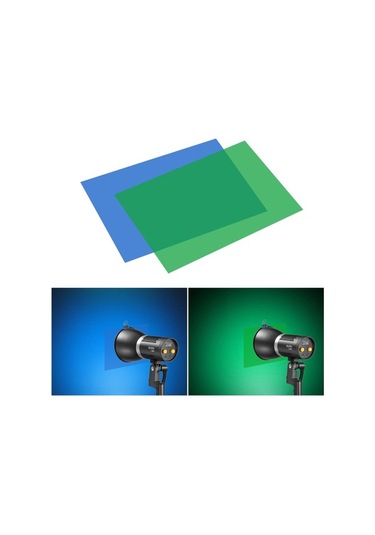 Pazly 30 Adet 20cm Fotoğrafçılık Renk Filtreleri Seti - 4 Yeşil + 4 Mavi - Stüdyo Işık Jel Levha - Portre Ve Video Çekimi İçin