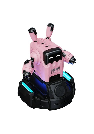 Gravastar Delta35 Robot Figürlü 35w Hızlı Şarj Adaptörü Ve Şarj Standı, Pembe