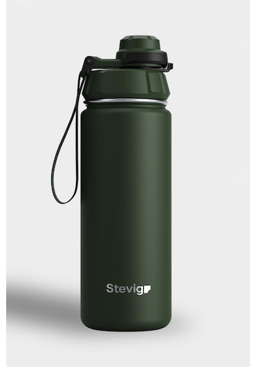Stevig 1 Hand Leak-proof Sızdırmaz Çelik Termos 500 Ml Green St-208