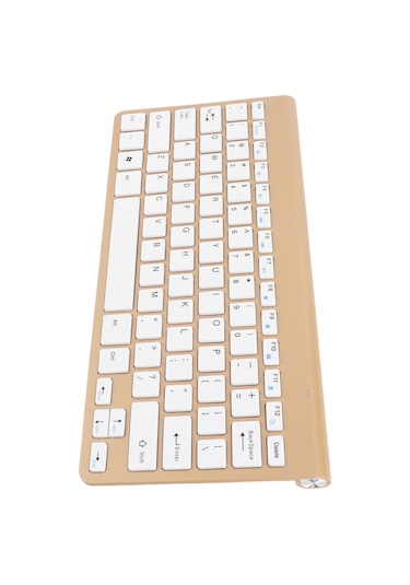 Ximistore9 Rose Gold 2.4g Kablosuz Klavye Fare Seti - 78 Tuşlu, Uv Kaplama, Sessiz Tuş, Ergonomik Tasarım - Masaüstü, Tablet Ve Mobil Cihazlar İçin Uyumlu Pil Yok