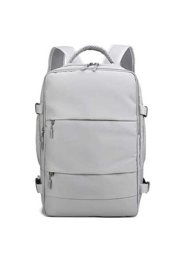 Createtech Seyahat Çantası, Usb Şarj, Hırsızlık Önleyici, Şık Kadın El Çantası - Gri Gri